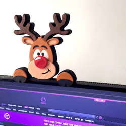 Christmas Reindeer Faces