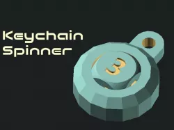 Customizable Keychain Dice Spinner