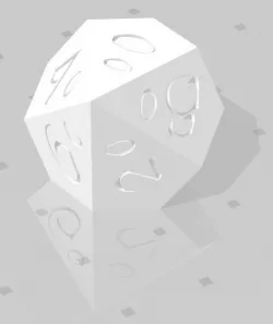 D% Sharp Edge Vertical - Fantasy Elf Font