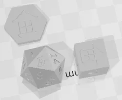 D2, D6 and D20 - Magic Lantern Symbol Logo