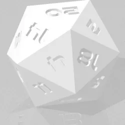 D20 Sharp Edge - Sci-Fi Font