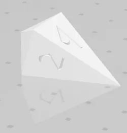 D4 Droplet Crystal - Fantasy Elf Font