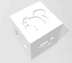 D6 Squirrel Symbol Logo