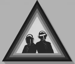 Daft Punk 3d Poster Frame