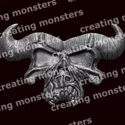Danzig skull wall decoration 3D print model