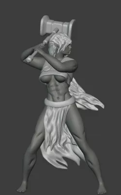 Dark elf Barbarian