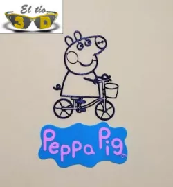DECO PEPPA PIG - SCULPTURE 2D WITH LOGO