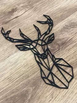 Deer - Geometric - for 3D print