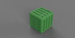 Dice D6 12mm with orky numberings