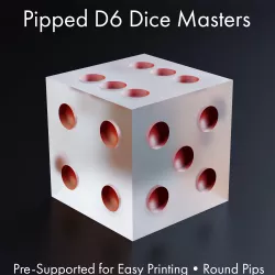Dice Masters - Sharp-Edged Round Pipped D6 - Pre-Supported