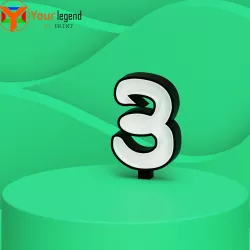 Disney-type numbers/Disney-type birthday numbers Number 3