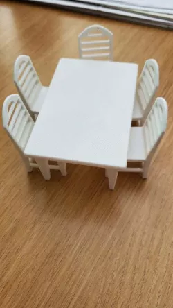 Dollhouse table and chairs