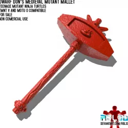 Dwarf Don’s Medieval Mutant Mallet (TMNT VINTAGE)