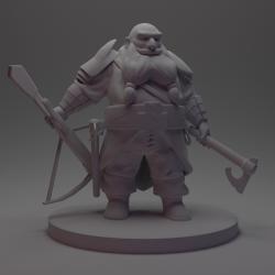 dwarf ranger miniature 3d models 【 STLFinder