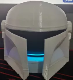Echo dot 4th stand Mandalorian Helmet