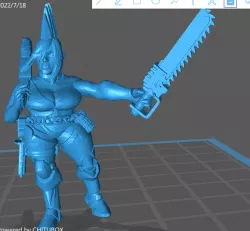 escher ganger with shotgun and chainsword