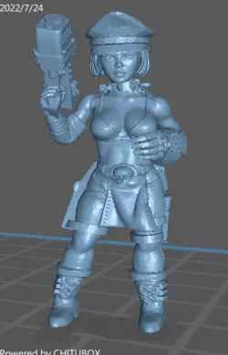 escher matriarch with power fist