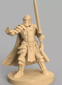 Figurine Human Paladin / Miniature Paladin Human jdr tabletop