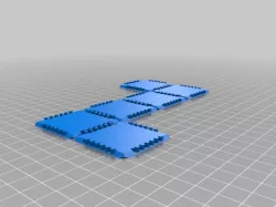 Flat print, folding dice