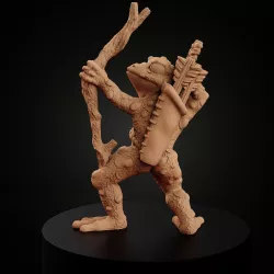 Frogfolk: Frog Archer 1 (Based & Unbased)