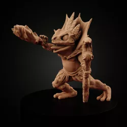 Frogfolk: Frog Shaman (Based & Unbased)