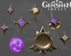 Genshin Impact 3D model Fischl (accessory) for cosplay