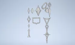 Genshin Impact - Diluc Accessories [Red Dead of Night]