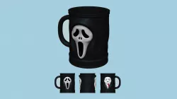 Ghostface - Funny Double Face Scream MUG STL