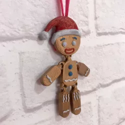 Gingerbread Man Articulated Christmas - Cookie Man Shrek