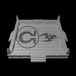 Gothic Dice Tray Insert Half #5