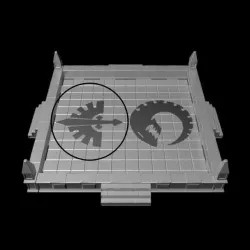 Gothic Dice Tray Insert Half #7
