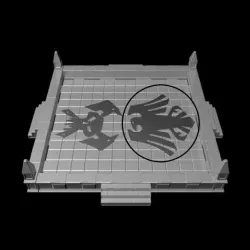 Gothic Dice Tray Insert Half #8