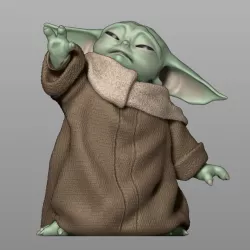 GROGU - Baby Yoda Using The Force - The Mandalorian 3D print model
