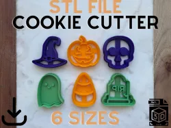 Halloween Cookie Cutter Bundle | 6 Sizes | Digital STL File | 3D Printing