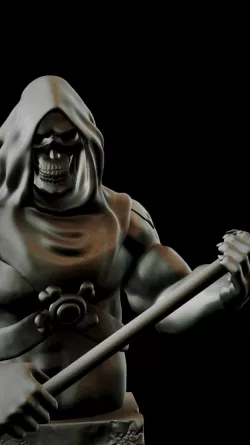 He Man vs Skeletor Bust Fanart