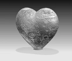 Heart Lithopane. Heart 3D lamp