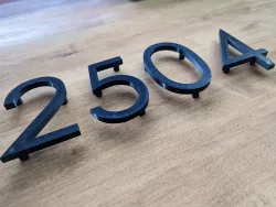 House Numbers for mounting - Floating Design