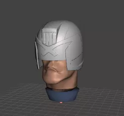 Judge Dredd Mego Scale Head
