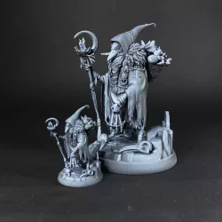 Kenku Druid 75mm and 32mm Pre-supported