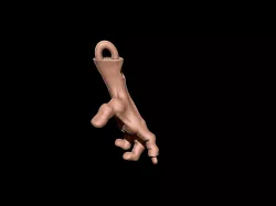 keychain zombie hand