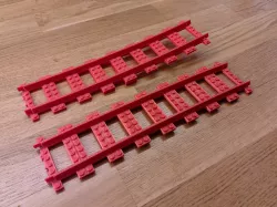 LEGO compatible bridge / slope train track elements