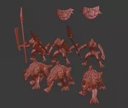Leguan Riders / Lizardmen Cavarly