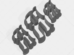 Letter R Collection Cookie Cutter