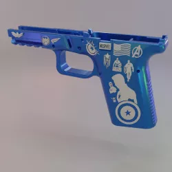 Marvel's Avengers Captain America G19 Glock Frame Decals