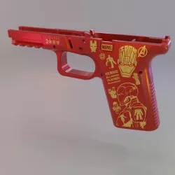 Marvel's Avengers Ironman G19 Glock Frame Decals