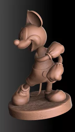 Mickey Mouse happy. 3D printable stl,obj