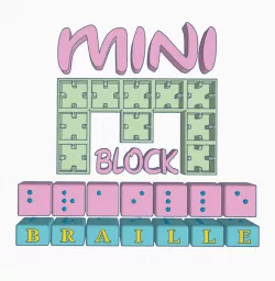 MiniBlock Braille (English) Alphabet with Numbers