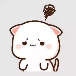 Mochi Peach Cat Sticker Key Chain