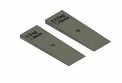 Model Railway Curve Camber Wedges lots of angles