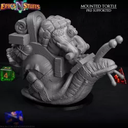 Mounted Tortle Miniature - Pre-Supported